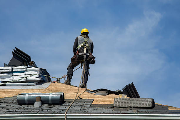 Professional Flat Roof Repair technician working in Glastonbury, CT